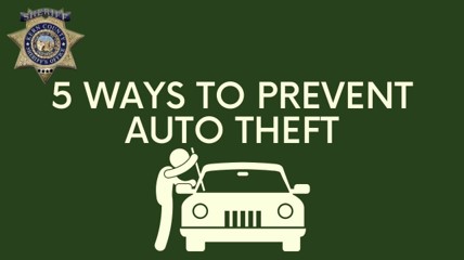 Five Ways to Prevent Auto Theft