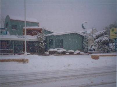 Frazier Park Substation in December while snowing