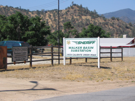 Walker Basin Substation Sign